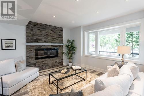 1346 Northaven Drive, Mississauga, ON - Indoor Photo Showing Living Room With Fireplace