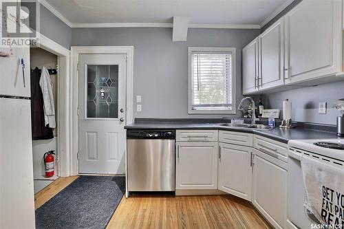2241 Winnipeg Street, Regina, SK - Indoor Photo Showing Kitchen With Double Sink