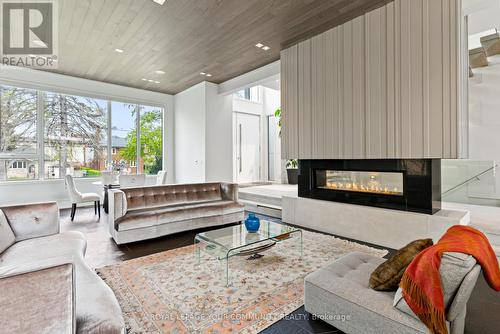 67 Lake Promenade, Toronto, ON - Indoor Photo Showing Living Room With Fireplace