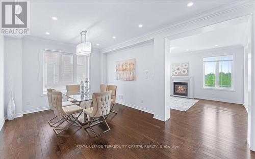 1011 Green Street, Innisfil, ON - Indoor Photo Showing Dining Room With Fireplace