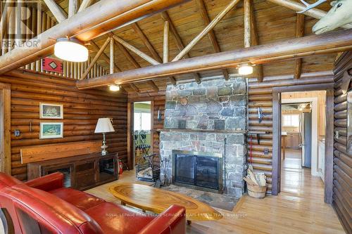 2225 Miriam Drive, Kawartha Lakes, ON - Indoor With Fireplace