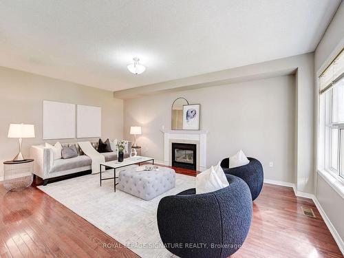 6 Nina Pl, Brampton, ON - Indoor Photo Showing Living Room With Fireplace