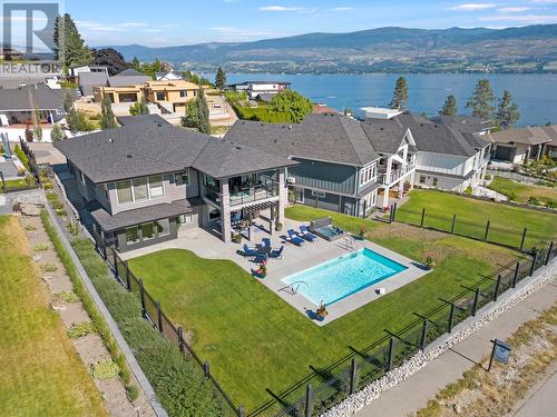3223 King Road, West Kelowna, BC - Outdoor With Body Of Water With In Ground Pool With Deck Patio Veranda With View