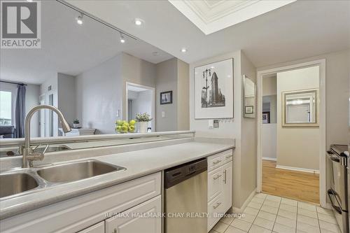 1703 - 75 Ellen Street, Barrie, ON - Indoor Photo Showing Kitchen With Double Sink
