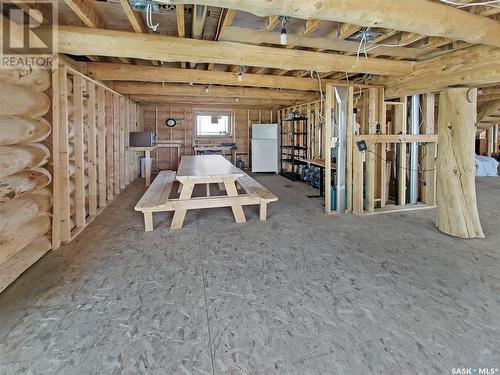 Scenic Martins Lake Waterfront Log Home, Leask Rm No. 464, SK - Indoor Photo Showing Basement
