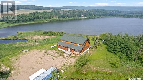 Scenic Martins Lake Waterfront Log Home, Leask Rm No. 464, SK - Outdoor With Body Of Water With View