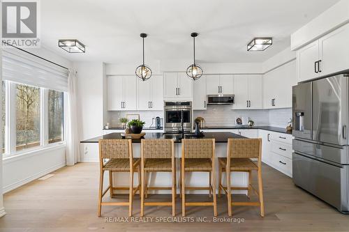 465 Thornborrow Court, Milton, ON - Indoor Photo Showing Kitchen With Upgraded Kitchen