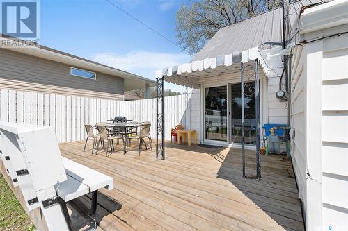 1044 Connaught Avenue, Moose Jaw, SK - Outdoor With Deck Patio Veranda With Exterior