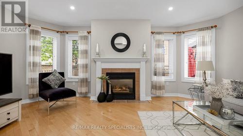 24 National Crescent, Brampton, ON - Indoor Photo Showing Living Room With Fireplace