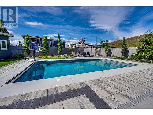 581 Mt. Ida Crescent, Coldstream, BC - Outdoor With In Ground Pool With Backyard