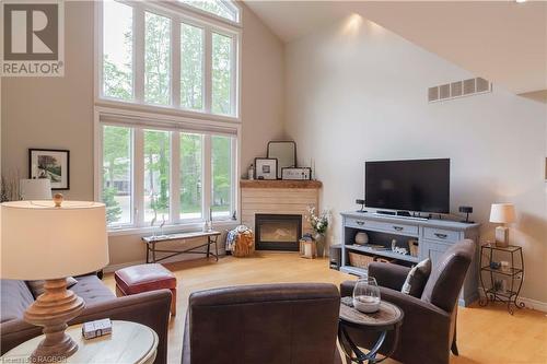 19 Dorena Crescent, South Bruce Peninsula, ON - Indoor Photo Showing Living Room With Fireplace