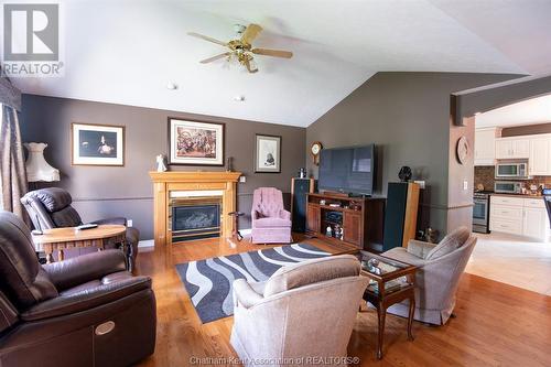 83 Duke Street, Wallaceburg, ON - Indoor Photo Showing Living Room With Fireplace