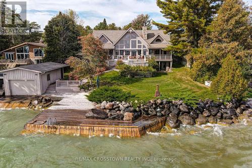123 Parkside Drive, Oro-Medonte, ON - Outdoor With Body Of Water With Deck Patio Veranda