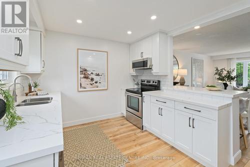 273 Laurier Avenue, Milton, ON - Indoor Photo Showing Kitchen With Double Sink