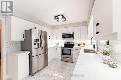 28 Darley Street, Ajax, ON - Indoor Photo Showing Kitchen With Double Sink