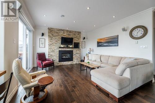 358 Lanark Drive, Paradise, NL - Indoor Photo Showing Living Room With Fireplace