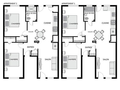 Drawing (sketch) - 2579  - 2581 Av. De La Salle, Montréal (Mercier/Hochelaga-Maisonneuve), QC - Other