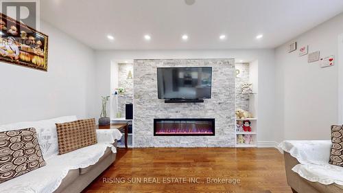 42 Dunure Crescent, Brampton, ON - Indoor Photo Showing Living Room With Fireplace