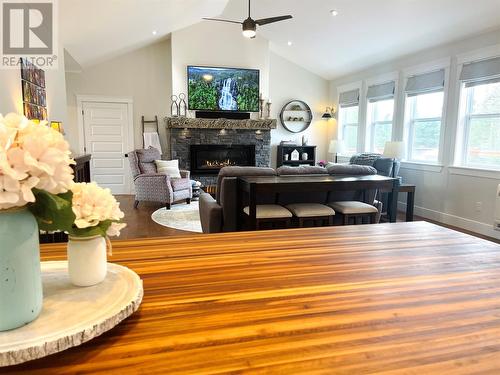 30 Edgewater Lane, Torbay, NL - Indoor Photo Showing Dining Room With Fireplace