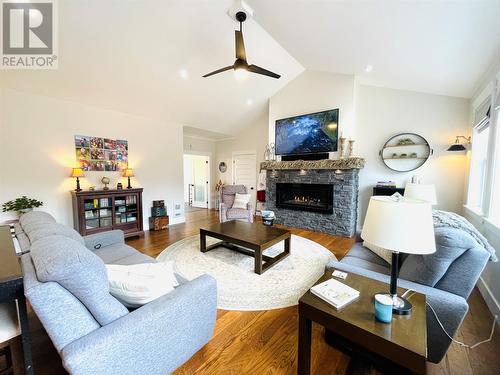 30 Edgewater Lane, Torbay, NL - Indoor Photo Showing Living Room With Fireplace