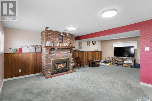 801 V Avenue N, Saskatoon, SK - Indoor With Fireplace