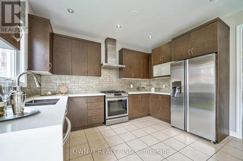 56 Durango Drive, Brampton, ON - Indoor Photo Showing Kitchen With Stainless Steel Kitchen With Double Sink With Upgraded Kitchen