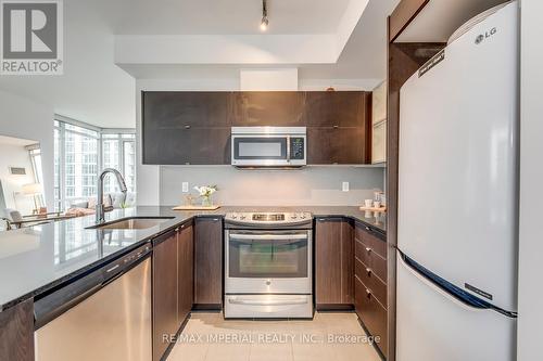 2409 - 170 Fort York Boulevard, Toronto, ON - Indoor Photo Showing Kitchen With Stainless Steel Kitchen With Upgraded Kitchen
