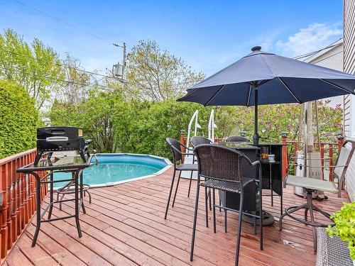 Balcony - 3280 Crois. François-Brassard, Boisbriand, QC - Outdoor With Above Ground Pool With Deck Patio Veranda With Exterior