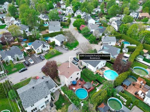 Aerial photo - 3280 Crois. François-Brassard, Boisbriand, QC - Outdoor With Above Ground Pool With View