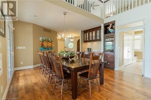 Large Dining Area - Main Floor - 26 Green Cedar Drive, Stokes Bay, ON - Indoor Photo Showing Dining Room