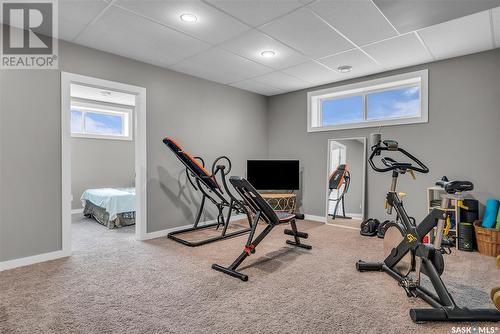 118 Blackstock Cove, Saskatoon, SK - Indoor Photo Showing Gym Room