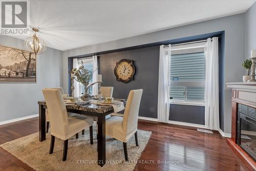 1431 Livesey Drive, Oshawa, ON - Indoor Photo Showing Dining Room With Fireplace