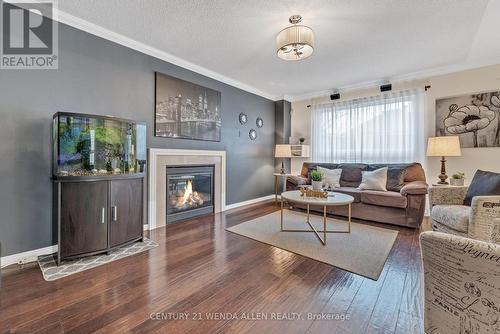 1431 Livesey Drive, Oshawa, ON - Indoor Photo Showing Living Room With Fireplace