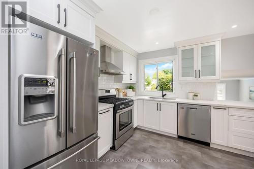111 Rexway Drive, Halton Hills, ON - Indoor Photo Showing Kitchen With Upgraded Kitchen