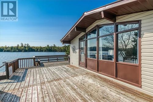 2369 Lang Lake Road, Espanola, ON - Outdoor With Body Of Water With Deck Patio Veranda