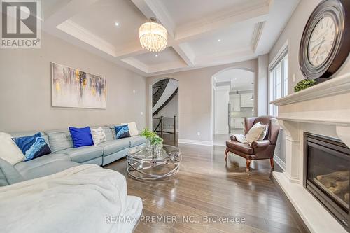 378 Poetry Drive, Vaughan, ON - Indoor Photo Showing Living Room With Fireplace