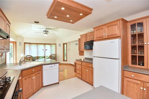 3023 St Clair Avenue, Burlington, ON - Indoor Photo Showing Kitchen With Double Sink