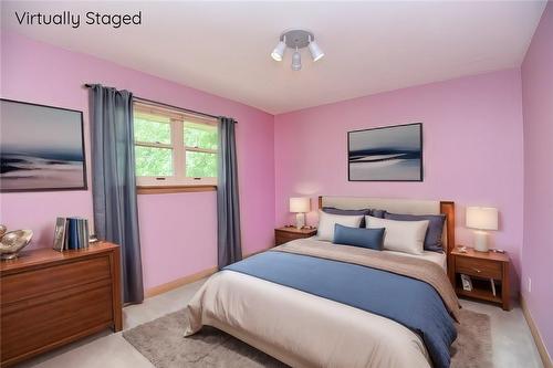 Virtually Staged - 3023 St Clair Avenue, Burlington, ON - Indoor Photo Showing Bedroom