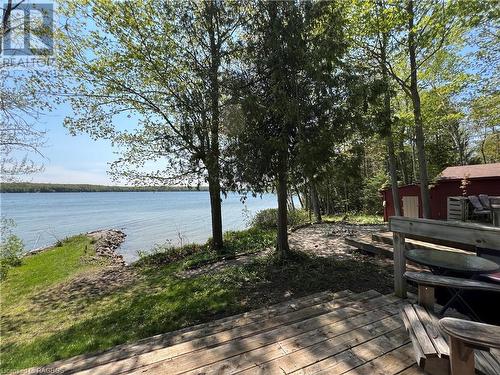 Coffee on the Bedroom Deck - 270 Barney'S Boulevard, Northern Bruce Peninsula, ON - Outdoor With Body Of Water With View