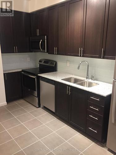 244 - 830 Lawrence Avenue W, Toronto, ON - Indoor Photo Showing Kitchen With Stainless Steel Kitchen With Double Sink