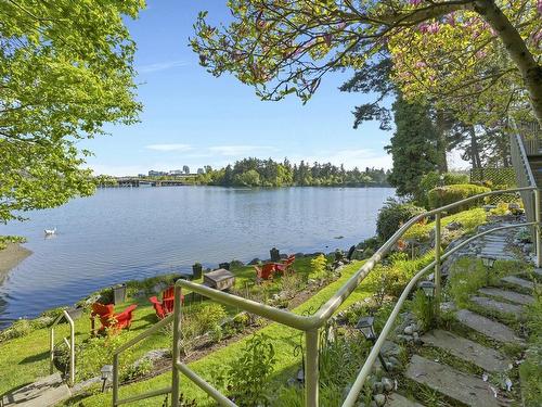 601-145 Gorge Rd East, Victoria, BC - Outdoor With Body Of Water With View