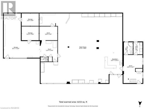 Floor Plans-Retail - 68 Sauble Falls Road, Sauble Beach North, ON 