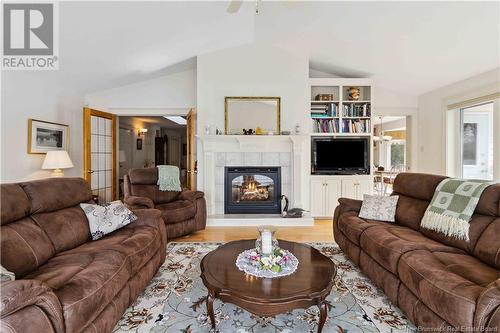 2055 Route 105, Lower Queensbury, NB - Indoor Photo Showing Living Room With Fireplace