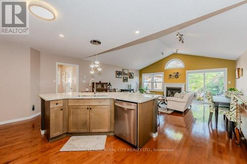 13 - 461 Columbia Street W, Waterloo, ON - Indoor Photo Showing Kitchen With Fireplace