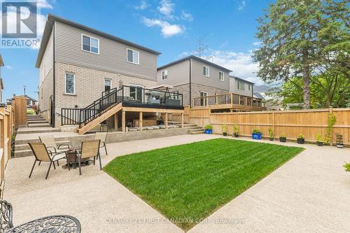 Exposed Aggregate backyard - 2335 Marcel Circle, London, ON - Outdoor With Deck Patio Veranda