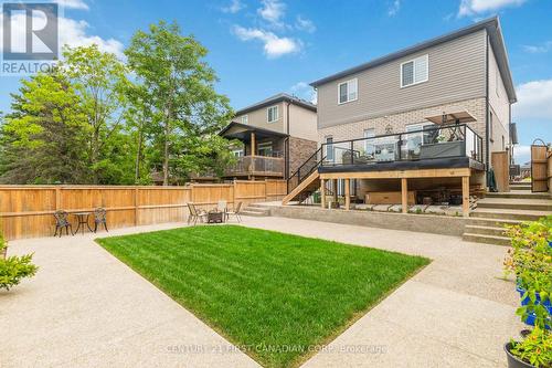 Exposed Aggregate backyard - 2335 Marcel Circle, London, ON - Outdoor With Deck Patio Veranda