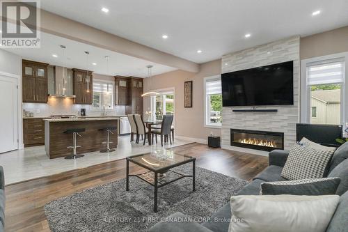 Living Room - 2335 Marcel Circle, London, ON - Indoor Photo Showing Living Room With Fireplace