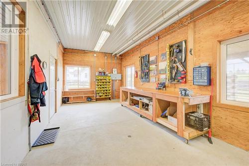 Heated Workshop with sink (Separate heated tac room) - 234 Concession 14 Road E, Flamborough, ON - Indoor Photo Showing Other Room