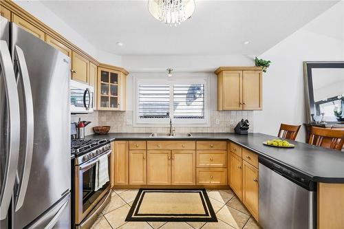 24 Benziger Lane, Hamilton, ON - Indoor Photo Showing Kitchen With Double Sink