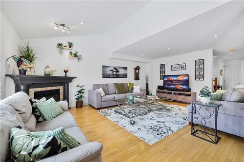 24 Benziger Lane, Hamilton, ON - Indoor Photo Showing Living Room With Fireplace